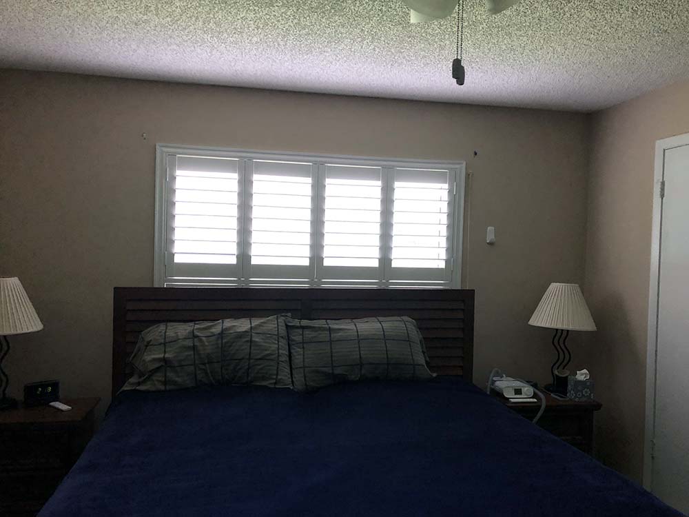 Plantation Shutters for Bedroom by The Shutter Guy St Pete