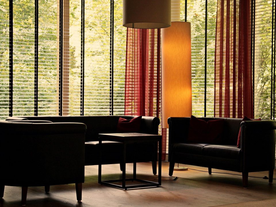 window coverings in a nice home
